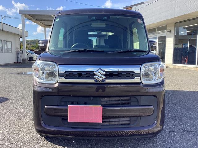 スペーシア ハイブリッドＸ　ワンオーナー　禁煙車　８インチナビ　フルセグＴＶ　ＣＤ　ＤＶＤ　バックモニター　ＥＴＣ　両側電動スライドドア　シートヒーター　ＵＳＢ入力端子　クリアランスソナー　セーフティサポート　キー２個（8枚目）