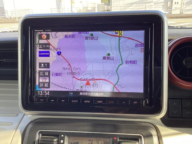 スペーシア ハイブリッドＸ　ワンオーナー　禁煙車　８インチナビ　フルセグＴＶ　ＣＤ　ＤＶＤ　バックモニター　ＥＴＣ　両側電動スライドドア　シートヒーター　ＵＳＢ入力端子　クリアランスソナー　セーフティサポート　キー２個（12枚目）