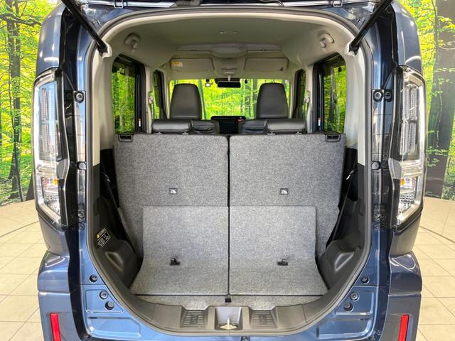 スペーシアカスタム ハイブリッドＸＳターボ　４ＷＤ　純正９型ナビ　両側電動ドア　全周囲カメラ　セーフティサポート　レーダークルーズ　禁煙車　ハーフレザーシート　ドラレコ　コーナーセンサー　ＬＥＤヘッド　ナビ連動ＥＴＣ　車線逸脱警報（61枚目）