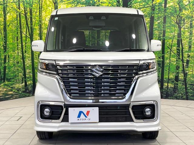 スペーシアカスタム ハイブリッドXS 4WD 両側電動ドア バックカメラ 衝突被害軽減システム レーダークルーズ 禁煙車 ハーフレザーシート コーナーセンサー スマートキー LEDヘッド オートハイビーム 車線逸脱警報 オートライト(14枚目)