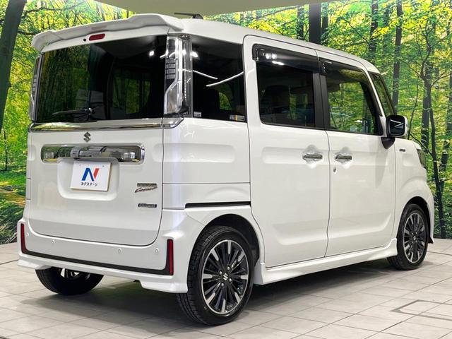 スペーシアカスタム ハイブリッドXS 4WD 両側電動ドア バックカメラ 衝突被害軽減システム レーダークルーズ 禁煙車 ハーフレザーシート コーナーセンサー スマートキー LEDヘッド オートハイビーム 車線逸脱警報 オートライト(17枚目)