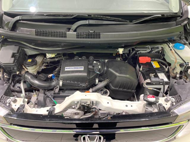 N-WGN G・Aパッケージ 衝突被害軽減システム 禁煙車 スマートキー HIDヘッド ビルトインETC オートライト オートエアコン CD 電動格納ミラー 盗難防止措置 プライバシーガラス ドアバイザー(18枚目)