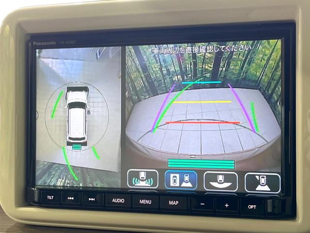 アルトラパン X 4WD 純正SDナビ 全周囲カメラ 衝突被害軽減システム 禁煙車 コーナーセンサー スマートキー LEDヘッド 車線逸脱警報 オートライト オートエアコン 純正14インチアルミ(4枚目)