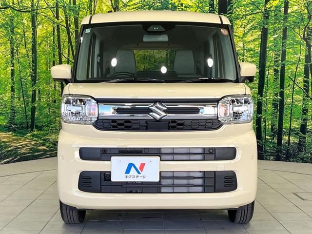 スペーシア ハイブリッドG 届出済未使用車 衝突被害軽減システム コーナーセンサー スマートキー LEDヘッド オートハイビーム 車線逸脱警報 オートライト オートエアコン 盗難防止装置 プライバシーガラス(14枚目)