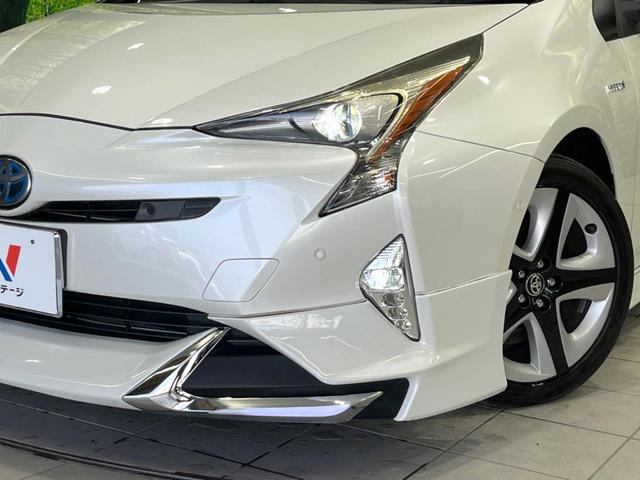 プリウス Aプレミアム ツーリングセレクション モデリスタフルエアロ 純正9型ナビ バックカメラ セーフティセンス レーダークルーズ 禁煙車 レザーシート ドラレコ コーナーセンサー LEDヘッド ナビ連動ETC オートハイビーム(12枚目)