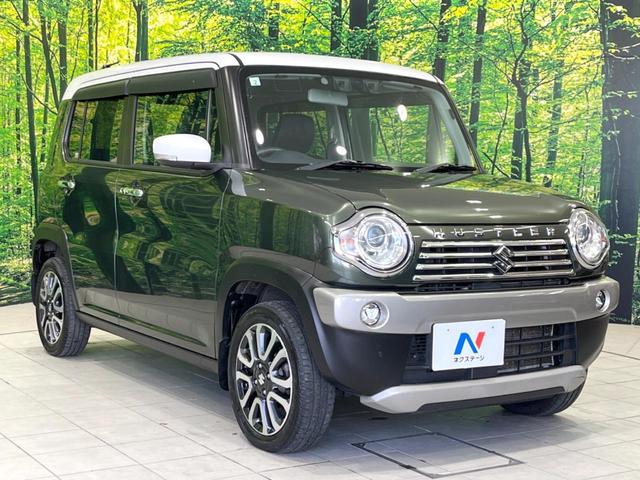 ハスラー Jターボ 4WD SDナビ 衝突被害軽減システム 禁煙車 スマートキー HIDヘッド クルコン 車線逸脱警報 オートライト オートエアコン 純正15インチアルミ Bluetooth CD DVD再生 フルセグ(16枚目)