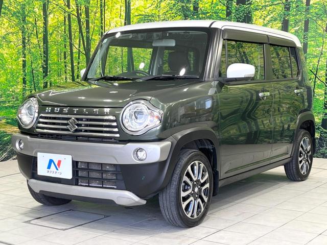 ハスラー Jターボ 4WD SDナビ 衝突被害軽減システム 禁煙車 スマートキー HIDヘッド クルコン 車線逸脱警報 オートライト オートエアコン 純正15インチアルミ Bluetooth CD DVD再生 フルセグ(60枚目)