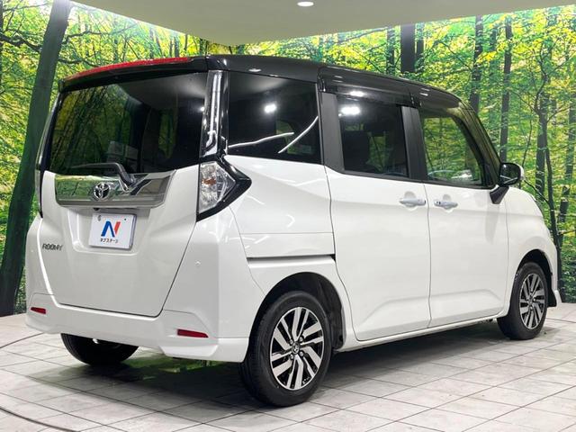 ルーミー カスタムＧ　４ＷＤ　両側電動ドア　純正９型ナビ　全周囲カメラ　衝突被害軽減システム　レーダークルーズ　禁煙車　ドラレコ　コーナーセンサー　スマートキー　ＬＥＤヘッド　ビルトインＥＴＣ　純正１４インチアルミ（17枚目）