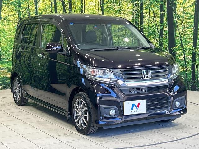 Ｎ－ＷＧＮカスタム Ｇ・Ａパッケージ　８型ＳＤナビ　バックカメラ　シティブレーキ　禁煙車　ハーフレザーシート　ドラレコ　スマートキー　ＨＩＤヘッド　ＥＴＣ　オートライト　オートエアコン　純正１４インチアルミ　Ｂｌｕｅｔｏｏｔｈ（15枚目）