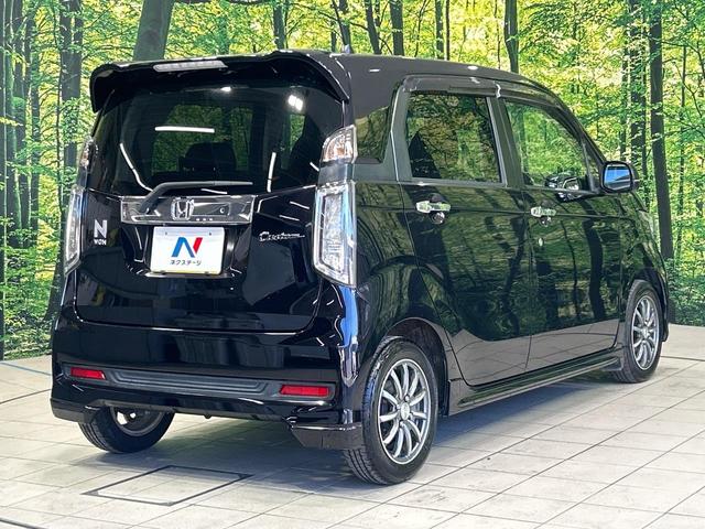 Ｎ－ＷＧＮカスタム Ｇ・Ａパッケージ　８型ＳＤナビ　バックカメラ　シティブレーキ　禁煙車　ハーフレザーシート　ドラレコ　スマートキー　ＨＩＤヘッド　ＥＴＣ　オートライト　オートエアコン　純正１４インチアルミ　Ｂｌｕｅｔｏｏｔｈ（16枚目）