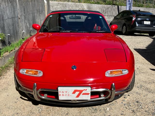 ユーノスロードスター Sスペシャル ハイカム タコ足 ロールバー 左右マツダスピードバケットシート A/C134ガス タイヤネオパー クラッチO/H/ セル×(2枚目)