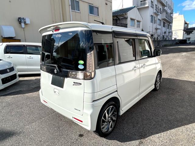 スペーシアカスタム ＴＳ　修復歴なし　プッシュスタート　ＣＶＴ　オートエアコン　ＥＴＣ　社外ナビ　Ｂｌｕｅｔｏｏｔｈ）バックカメラ　フォグライト　オートライト　ターボ　両側パワースライドドア　純正アルミホイール　スペアキー（15枚目）