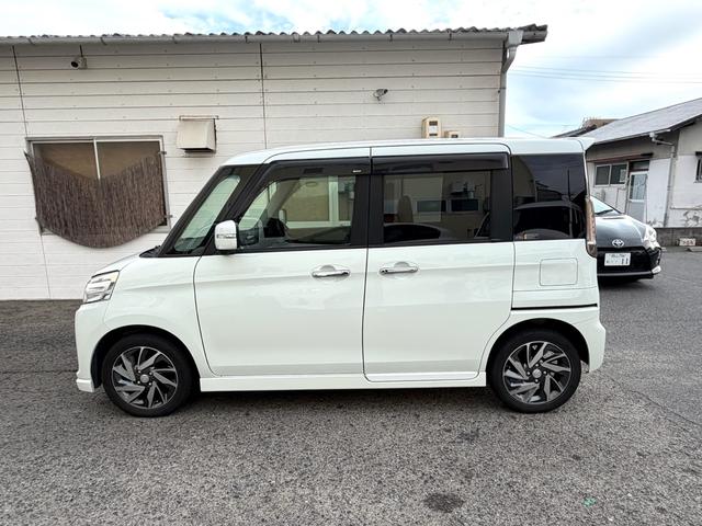 スペーシアカスタム XSターボ 両側パワースライドドア 8インチ大型ナビ Bluetoothナビ シートヒーター ミラー型レーダー探知機 ETC クルーズコントロール プッシュスタート パドルシフト フォグランプ ISOFIX対応(11枚目)