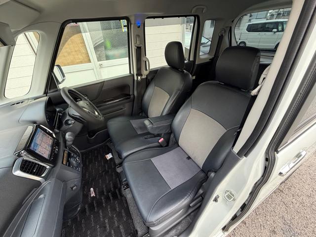 スペーシアカスタム XSターボ 両側パワースライドドア 8インチ大型ナビ Bluetoothナビ シートヒーター ミラー型レーダー探知機 ETC クルーズコントロール プッシュスタート パドルシフト フォグランプ ISOFIX対応(38枚目)