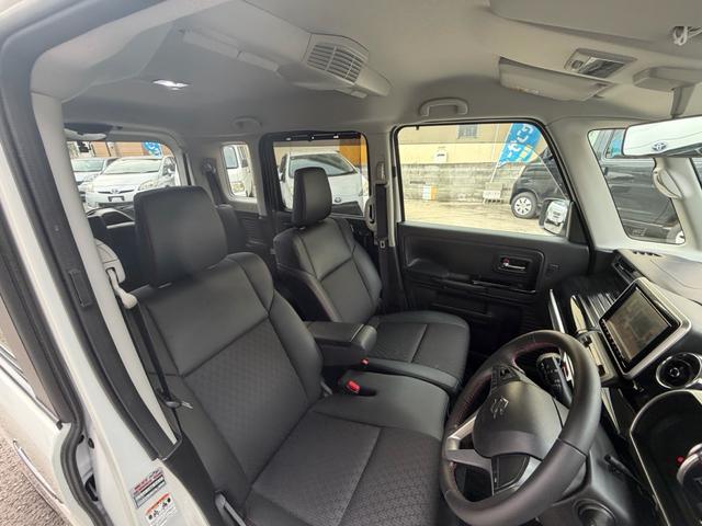 スペーシアカスタム ハイブリッドXS 8インチBluetoothナビ フルセグTV 車高調 社外ホイール 両側パワースライドドアナビ HID ETC、シートヒーター スマートキー 前後ドライブレコーダー デュアルセンサーブレーキサポート(25枚目)