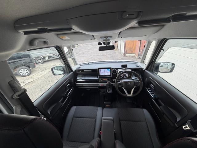 スペーシアカスタム ハイブリッドXS 8インチBluetoothナビ フルセグTV 車高調 社外ホイール 両側パワースライドドアナビ HID ETC、シートヒーター スマートキー 前後ドライブレコーダー デュアルセンサーブレーキサポート(26枚目)