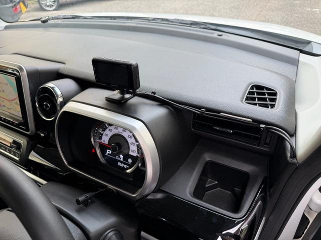 スペーシアカスタム ハイブリッドXS 8インチBluetoothナビ フルセグTV 車高調 社外ホイール 両側パワースライドドアナビ HID ETC、シートヒーター スマートキー 前後ドライブレコーダー デュアルセンサーブレーキサポート(31枚目)