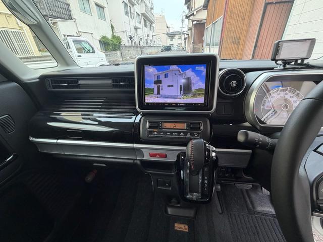 スペーシアカスタム ハイブリッドXS 8インチBluetoothナビ フルセグTV 車高調 社外ホイール 両側パワースライドドアナビ HID ETC、シートヒーター スマートキー 前後ドライブレコーダー デュアルセンサーブレーキサポート(35枚目)