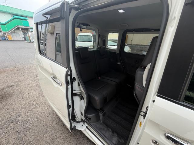 スペーシアカスタム ハイブリッドXS 8インチBluetoothナビ フルセグTV 車高調 社外ホイール 両側パワースライドドアナビ HID ETC、シートヒーター スマートキー 前後ドライブレコーダー デュアルセンサーブレーキサポート(46枚目)