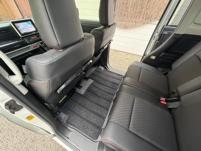スペーシアカスタム ハイブリッドXS 8インチBluetoothナビ フルセグTV 車高調 社外ホイール 両側パワースライドドアナビ HID ETC、シートヒーター スマートキー 前後ドライブレコーダー デュアルセンサーブレーキサポート(48枚目)