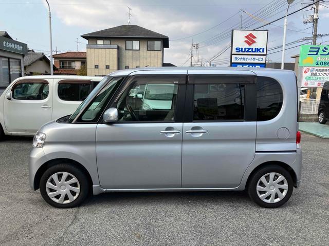 タント Ｘ　電動スライドドア　スマートキー　電動格納ミラー　ベンチシート　ＣＶＴ　盗難防止システム　ＡＢＳ　ＣＤ　衝突安全ボディ　エアコン　パワーステアリング　パワーウィンドウ（3枚目）