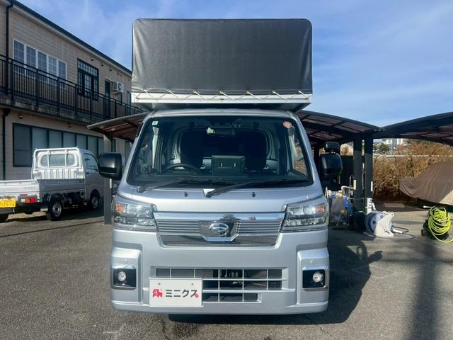 ハイゼットトラック エクストラ　宅配車　配送車　幌付車　アルミパネル　５ＭＴ　アルパインディスプレイオーディオ　Ｂカメラ　衝突軽減　ドラレコ　ＥＴＣ　ＰＷ　スマートキー　ＬＥＤヘッドランプ　４ＷＤ　禁煙車　Ｂｌｕｅｔｏｏｔｈ（58枚目）
