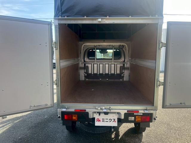 ハイゼットトラック エクストラ　宅配車　配送車　幌付車　アルミパネル　５ＭＴ　アルパインディスプレイオーディオ　Ｂカメラ　衝突軽減　ドラレコ　ＥＴＣ　ＰＷ　スマートキー　ＬＥＤヘッドランプ　４ＷＤ　禁煙車　Ｂｌｕｅｔｏｏｔｈ（68枚目）