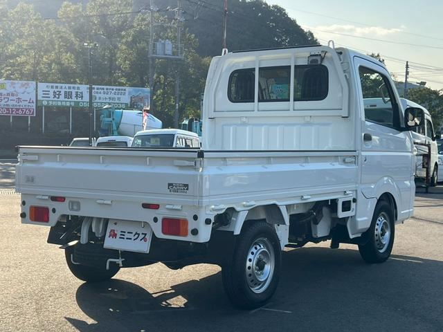 キャリイトラック KCエアコン・パワステ農繁仕様 運転席エアバック・助手席エアバック・ABS・横滑り防止装置・エアコン・クーラー・パワステ・パワーウィンドウ・キーレス・4WD・禁煙車・アオリプロテクター・トリイプロテクター・荷台ランプ・純正ラジオ(6枚目)