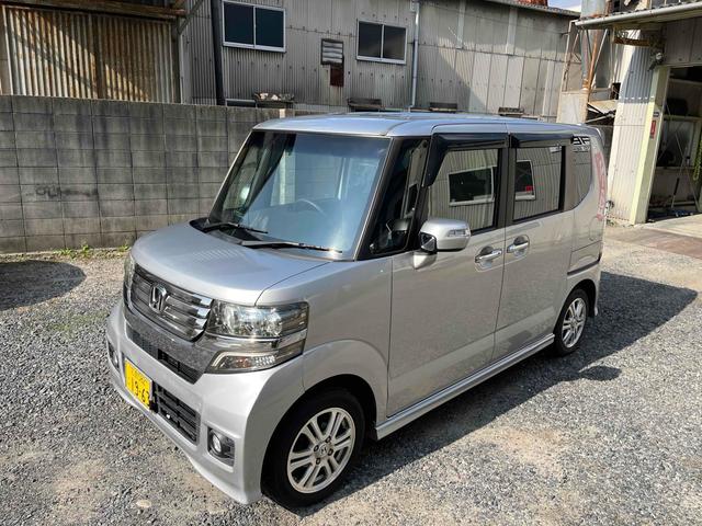 N-BOXカスタム G・Lパッケージ ETC 両側スライド・片側電動 ナビ TV HID スマートキー アイドリングストップ 電動格納ミラー ベンチシート CVT 盗難防止システム ABS ESC CD DVD再生 アルミホイール(17枚目)