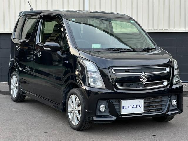 ワゴンＲスティングレー ハイブリッドＸ　純正ナビ　全周囲カメラ　ワンオーナー　ヘッドアップディスプレイ　シートヒーター　ＬＥＤヘッド　衝突軽減装置　Ｂｌｕｅｔｏｏｔｈ　オートライト　レーンキープアシスト　フルセグＴＶ　スマートキー　ＥＴＣ（3枚目）