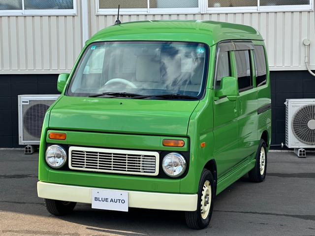 バモスホビオ 　モデスト　ステップバン仕様　全塗装　シートカバー　ナビ　Ｂｌｕｅｔｏｏｔｈ　フルセグＴＶ　ＤＶＤ　ＣＤ　モケットカバー　キーレス　デュアルスライドドア　前席パワーウインドウ　エアコン　エアバック（5枚目）