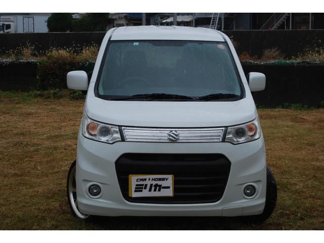 ワゴンＲスティングレー Ｘ　スマートキー　プッシュスタート　社外ナビＴＶ　ＥＴＣ　革調シートカバー　社外ホイール　ＨＩＤライト　フォグランプ　タイミングチェーン（2枚目）