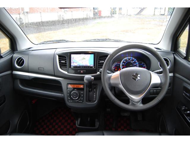 ワゴンＲスティングレー Ｘ　スマートキー　プッシュスタート　社外ナビＴＶ　ＥＴＣ　革調シートカバー　社外ホイール　ＨＩＤライト　フォグランプ　タイミングチェーン（13枚目）