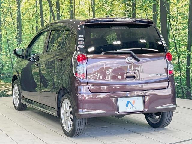 ミラカスタム ＲＳ　純正ナビ　バックカメラ　禁煙車　ＨＩＤヘッド　ターボ　４ＷＤ　ＥＴＣ　オートエアコン　純正１５インチアルミ　革巻きステアリング　電動格納ミラー　スマートキー　盗難防止システム　バニティミラー（33枚目）