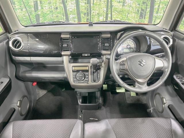 ハスラー ＪスタイルＩＩ　全周囲カメラ　メーカーナビ　衝突被害軽減　禁煙車　ハーフレザーシート　スマートキー　ＨＩＤヘッド　ＥＴＣ　車線逸脱警報　オートライト　オートエアコン　純正１５インチアルミ　Ｂｌｕｅｔｏｏｔｈ再生（2枚目）