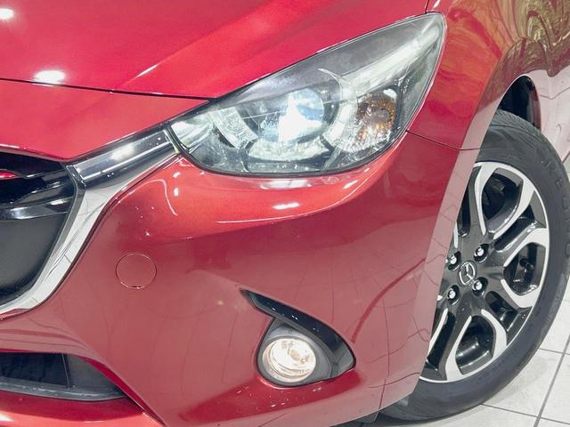 デミオ XDツーリング Lパッケージ 純正ナビ 禁煙車 衝突軽減装置 クルーズコントロール LEDヘッド ハーフレザー ドラレコ フルセグ Bluetooth再生 ETC オートライト/エアコン スマートキー 純正1インチアルミ(12枚目)