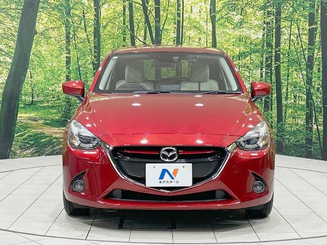 デミオ XDツーリング Lパッケージ 純正ナビ 禁煙車 衝突軽減装置 クルーズコントロール LEDヘッド ハーフレザー ドラレコ フルセグ Bluetooth再生 ETC オートライト/エアコン スマートキー 純正1インチアルミ(14枚目)