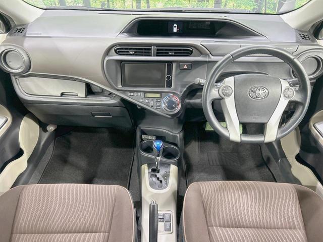 アクア G 純正ナビ バックカメラ モデリスタアルミ 禁煙車 シートヒーター LEDヘッド ETC スマートキー ヘッドライトウォッシャー オートエアコン/ライト フルセグ Bluetooth再生 ETC(2枚目)