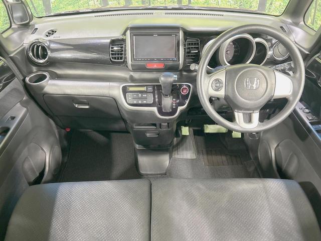 N-BOXカスタム G・Lパッケージ 電動スライドドア SDナビ バックカメラ 禁煙車 スマートキー HIDヘッド ETC オートライト オートエアコン 純正14インチアルミ CD DVD再生 フルセグ(2枚目)