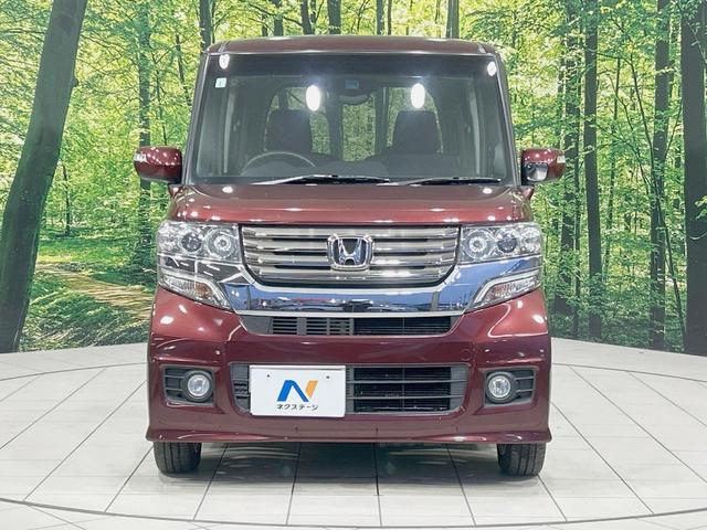N-BOXカスタム G・Lパッケージ 電動スライドドア SDナビ バックカメラ 禁煙車 スマートキー HIDヘッド ETC オートライト オートエアコン 純正14インチアルミ CD DVD再生 フルセグ(14枚目)