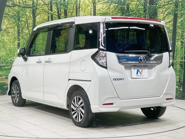 ルーミー カスタムG 両側電動ドア SDナビ 全周囲カメラ 衝突軽減 レーダークルーズ 禁煙車 ドラレコ コーナーセンサー スマートキー LEDヘッド フルセグ ビルトインETC オートハイビーム 車線逸脱警報(52枚目)