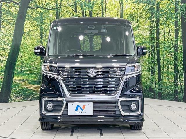 スペーシアカスタム ハイブリッドGS 両側電動ドア 8型ナビ 全周囲カメラ 衝突軽減装置 禁煙車 シートヒーター ドラレコ コーナーセンサー スマートキー LEDヘッド オートハイビーム 車線逸脱警報 オートライト(14枚目)