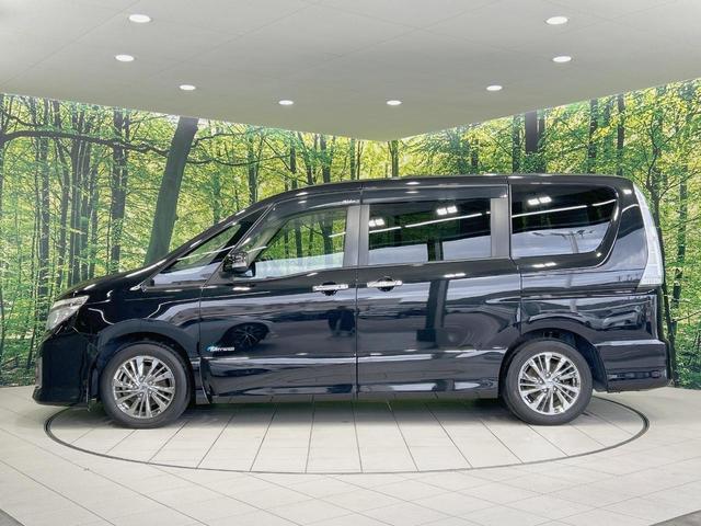 セレナ ライダー ブラックライン S-ハイブリッド 両側電動ドア 8型ナビ 後席モニター バックカメラ 衝突軽減 禁煙車 ドラレコ スマートキー HIDヘッド ETC クルコン 車線逸脱警報 オートエアコン Bluetooth CD DVD再生(59枚目)