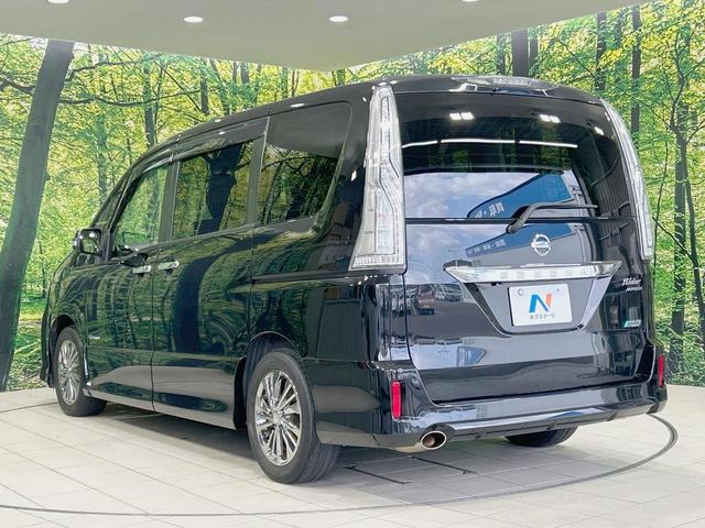 セレナ ライダー ブラックライン S-ハイブリッド 両側電動ドア 8型ナビ 後席モニター バックカメラ 衝突軽減 禁煙車 ドラレコ スマートキー HIDヘッド ETC クルコン 車線逸脱警報 オートエアコン Bluetooth CD DVD再生(60枚目)