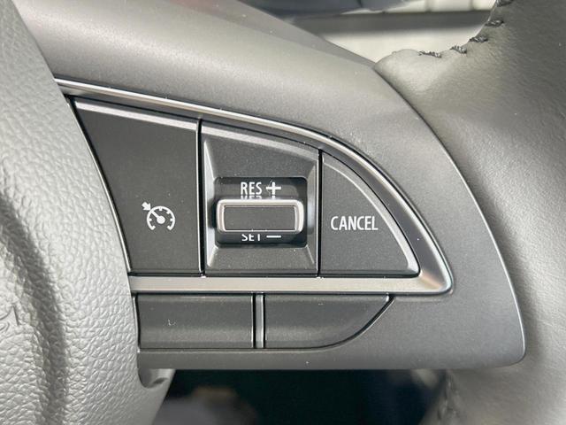 【クルーズコントロール】高速道路もラクラク走行。アクセルを離しても一定速度で走行ができ、長距離運転時の負担を軽減！加速・減速も簡単なスイッチ操作で調整できます。
