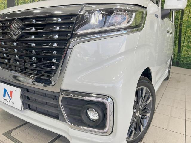 スペーシアカスタム ハイブリッドXSターボ 純正8型ナビ 全周囲カメラ 両側電動ドア 禁煙車 衝突軽減装置 クルーズコントロール LEDヘッド シートヒーター ハーフレザー ターボ フルセグ Bluetooth ETC オートライト/エアコン(12枚目)