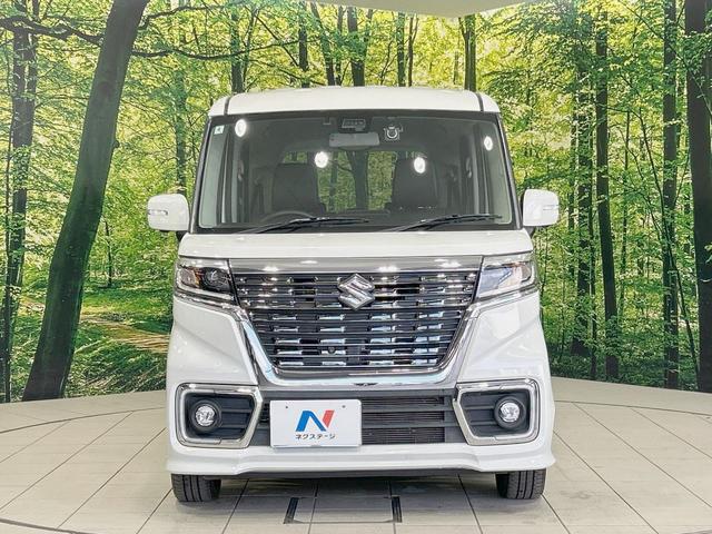 スペーシアカスタム ハイブリッドXSターボ 純正8型ナビ 全周囲カメラ 両側電動ドア 禁煙車 衝突軽減装置 クルーズコントロール LEDヘッド シートヒーター ハーフレザー ターボ フルセグ Bluetooth ETC オートライト/エアコン(14枚目)