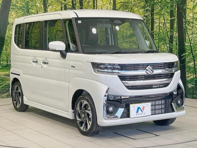 スペーシアカスタム ハイブリッドXS 届出済未使用車 両側電動ドア セーフティーサポート ハーフレザーシート コーナーセンサー スマートキー LEDヘッド 純正15インチアルミ 車線逸脱警報 オートライト オートエアコン LEDフォグ(16枚目)