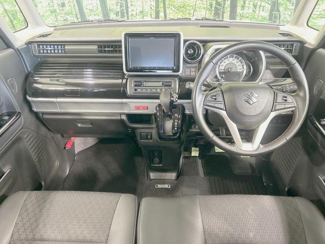 スペーシアカスタム ハイブリッドＸＳターボ　ターボ　８型ナビ　両側電動ドア　全周囲カメラ　衝突被害軽減システム　レーダークルーズ　禁煙車　ハーフレザーシート　シートヒーター　ドラレコ　コーナーセンサー　スマートキー　ＬＥＤヘッド　ＥＴＣ（2枚目）