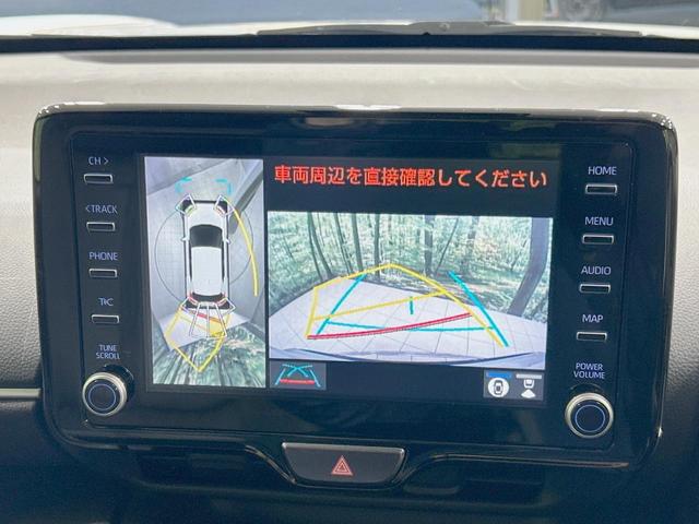 ヤリスクロス ハイブリッドＺ　純正８型ナビ　全周囲カメラ　セーフティセンス　前席シートヒーター　ステアリングヒーター　パワーシート　ハーフレザー　ＥＴＣ　レーダークルーズ　ＢＳＭ　ＬＥＤヘッド　スマートキー　ＵＳＢ端子（4枚目）